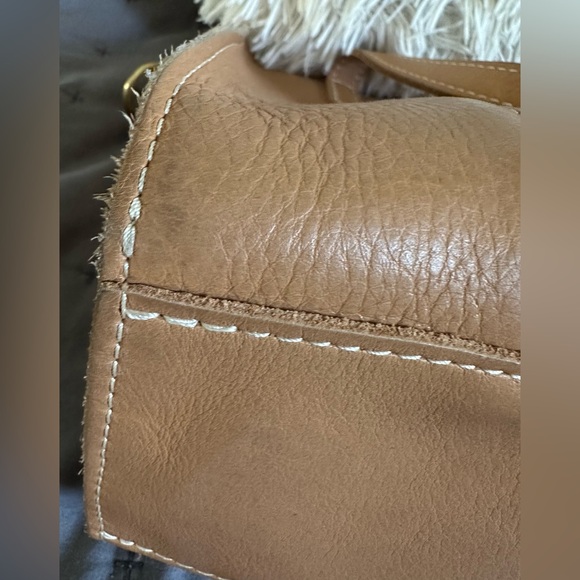 Portland Leather Almond Leather Lola Tote - Picture 8 of 12